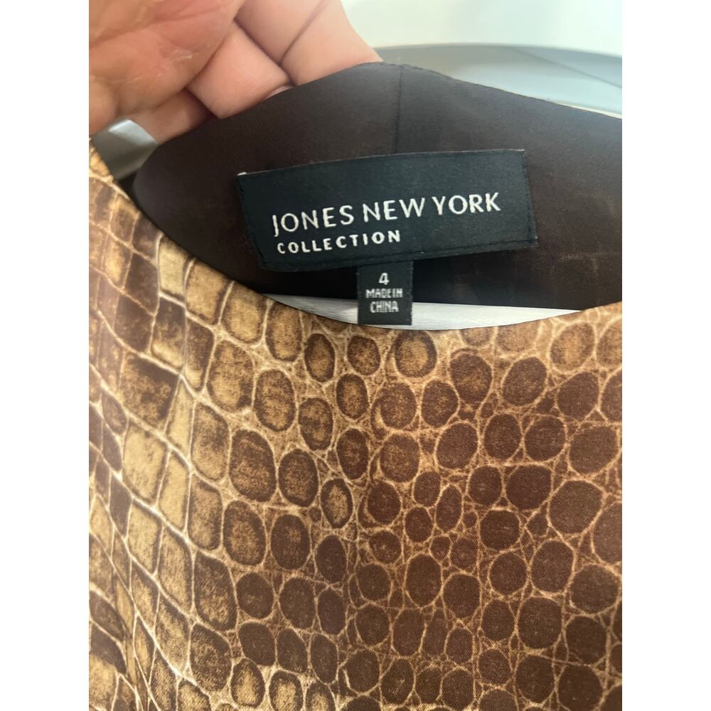 Jones New York Python Snake Print Lined Sleevless… - image 5